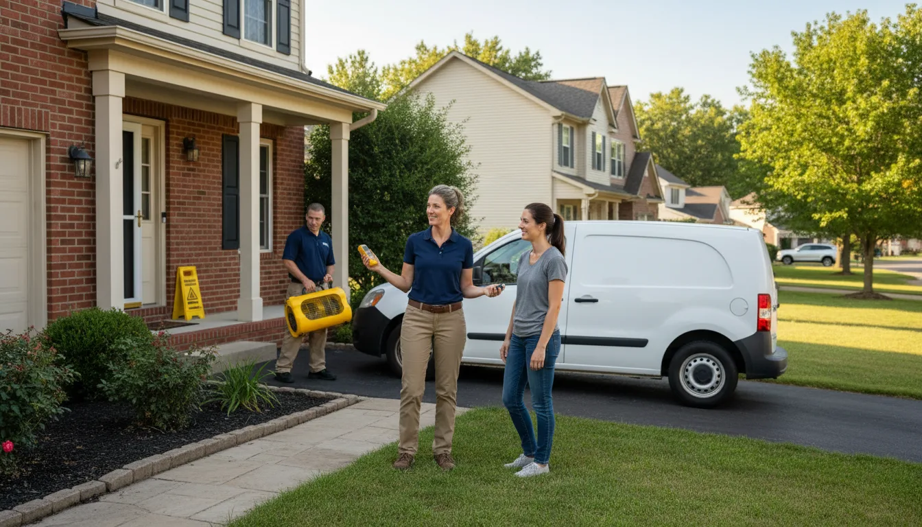 Water restoration image for Home Water Damage Repair in Prospect, OH